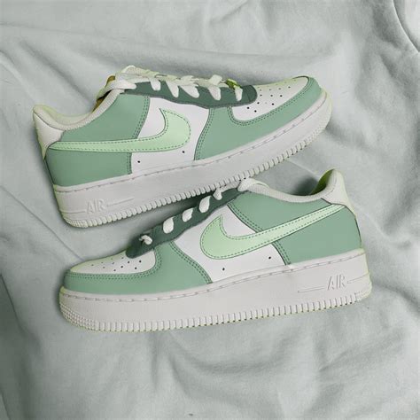 Green Nike Air Force 1 Shoes 